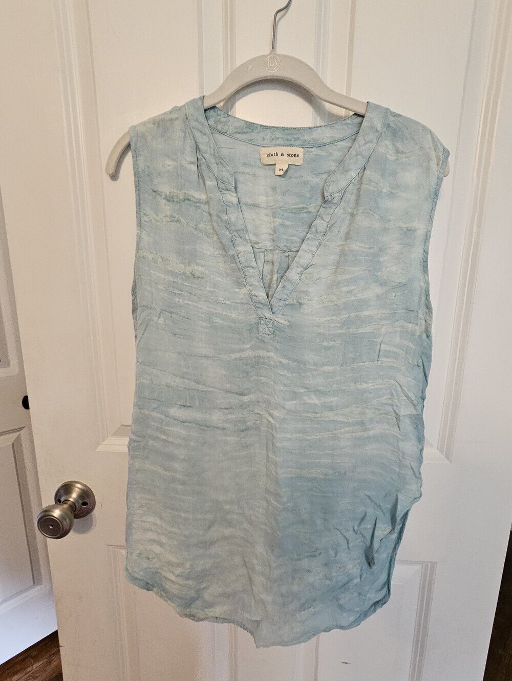 Cloth & stone Pale Blue Sleeveless V-Neck Camisole